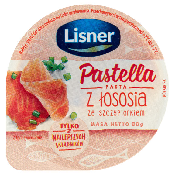Lisner pasta z łososia ze szczypiorkiem 80g