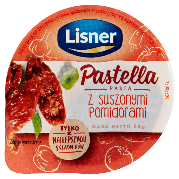Lisner Pastella pasta z suszonymi pomidorami 80g