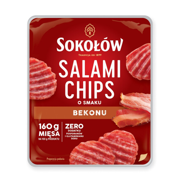 Sokołów salami chips o smaku bekonu 60g
