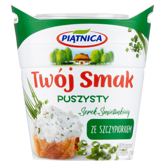 Piątnica twój smak serek puszysty śmietankowy ze szczypiorkiem 150g