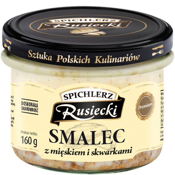 Smalec z mięskiem i skwarkami 160 g
