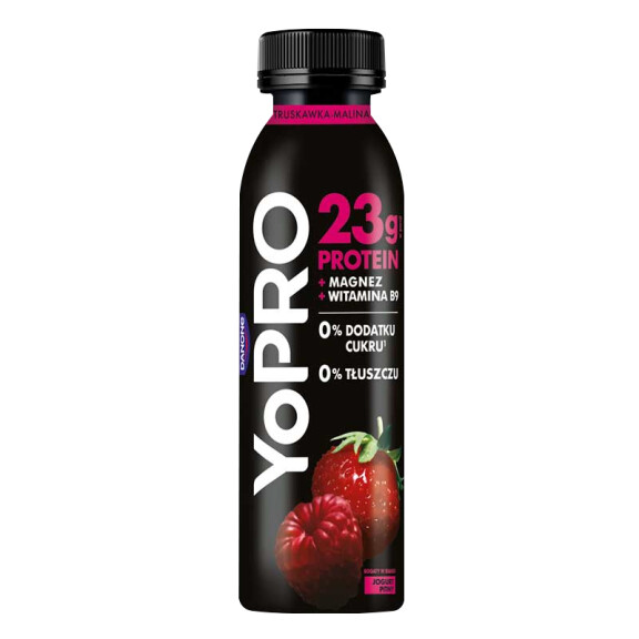 YoPro jogurt pitny truskawka-malina 270g