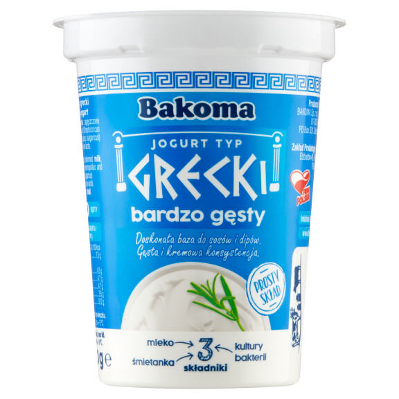 Jogurt grecki naturalny BAKOMA 370g