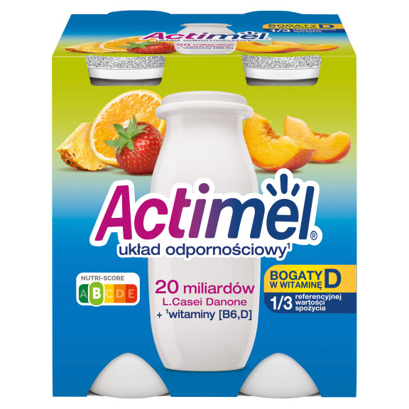 Actimel napój mleczny wieloowocowy 4*100g