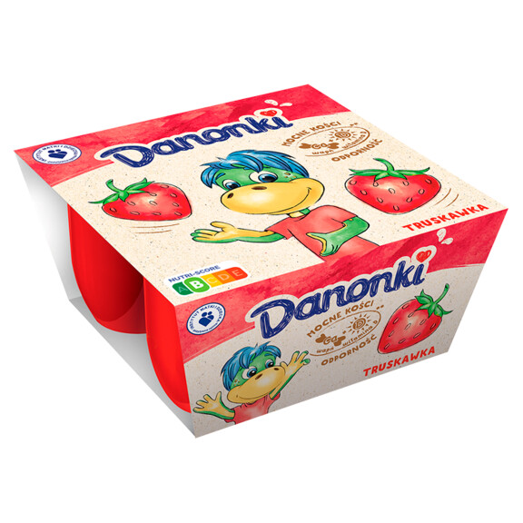Danonki twarożek serek truskawkowy 4x50g