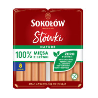 Sokołów Stówki parówki z szynki duopack 2×80g