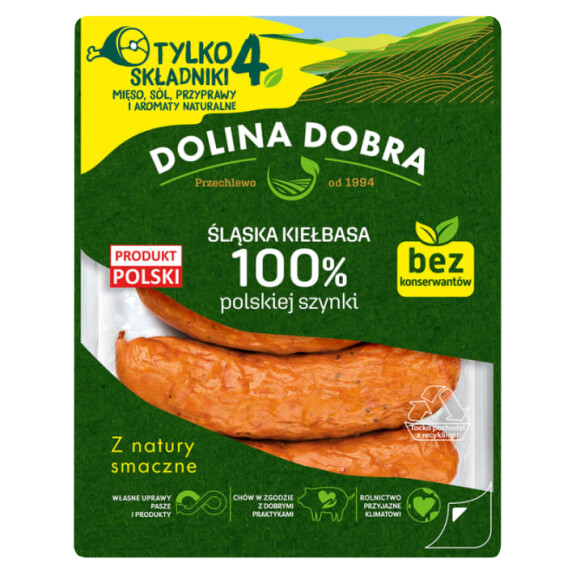 Dolina Dobra śląska kiełbasa 375g