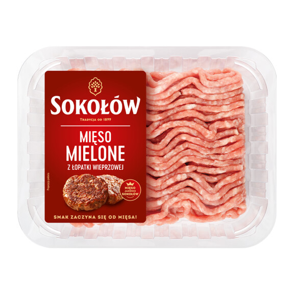 Sokołów Uczta mięso mielone wieprzowe z łopatki 430g