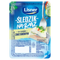 Sledzik Na Raz W Sosie Smiet 100G Lisner