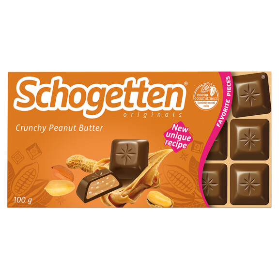 Schogetten crunchy peanut butter 100g