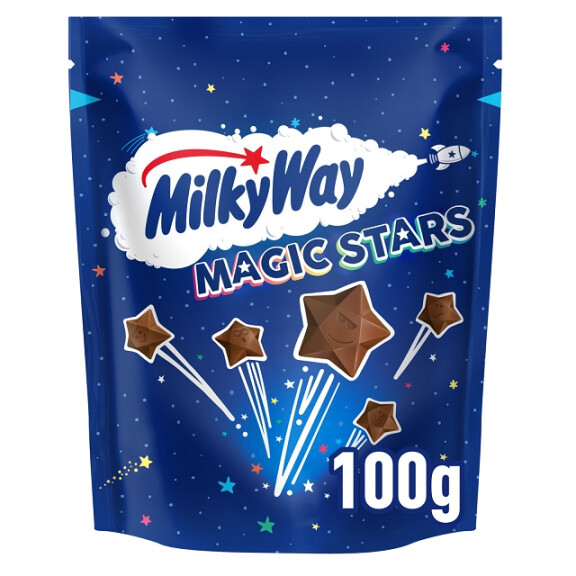 Milky Way Magic Stars Gwiazdki z puszystej mlecznej czekolady 100g