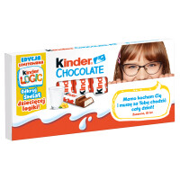 Kinder Chocolate batoniki z mlecznej czekolady (8x12,5g) 100g