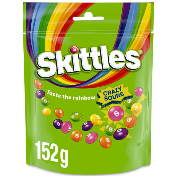 Skittles Crazy Sours Cukierki do żucia 152g