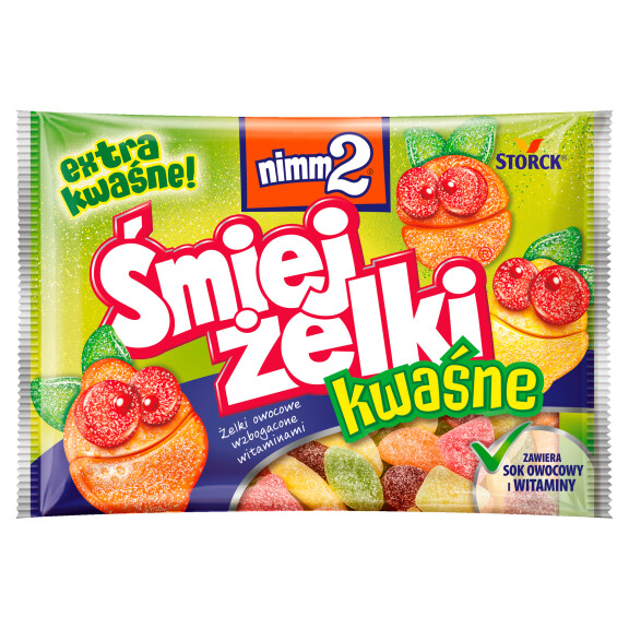 Nimm2 Śmiejżelki żelki kwaśne 100g