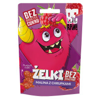 BeRAW Kids Żelki owocowe Malina z chrupkami dla dzieci bez dod. cukru 35g