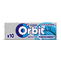 Orbit White Freshmint Guma do żucia bez cukru 10 drażetek 14g