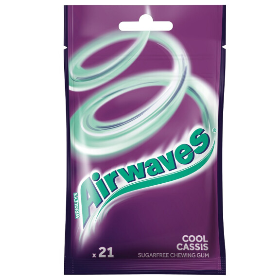 Airwaves Cool Cassis Guma do żucia bez cukru 21 drażetek 29g