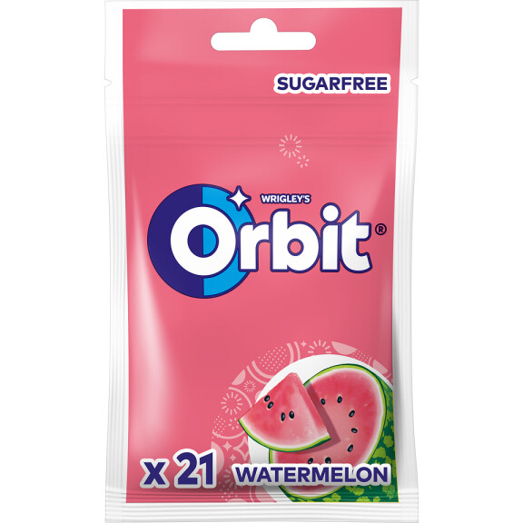 Orbit Watermelon Guma do żucia bez cukru 21 drażetek 29g