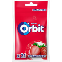 Orbit Strawberry Guma do żucia bez cukru 21 drażetek 29g