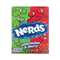 Nerds Cukierki o smaku arbuza i wiśni 46,7g