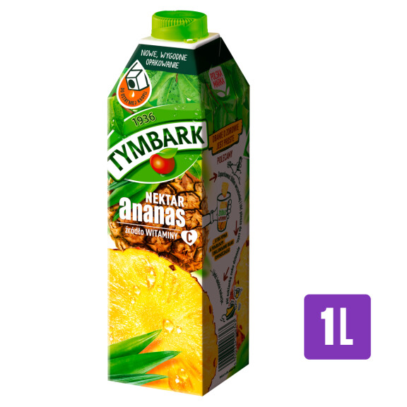 Tymbark nektar Ananas bez cukru 1l