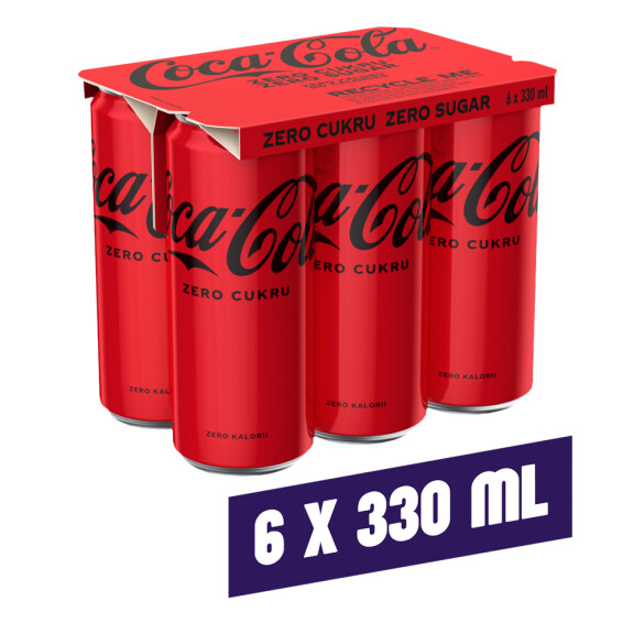 Coca-Cola Zero napój gazowany 6x330ml
