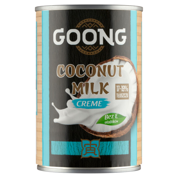 GOONG Coconut milk (mleczko kokosowe) 17-19% clean label