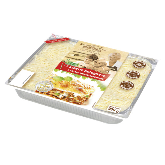 Grześkowiak Lasagne Bolognese z sosem beszamelowym 900g