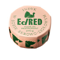 Konserwa indyk w sosie serowo-ziołowym