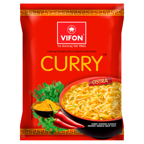 Vifon zupa błyskawiczna kurczak curry ostry 70g