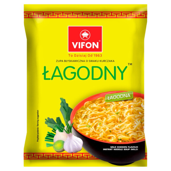 Vifon zupa błyskawiczna o smaku kurczaka łagodny 70g