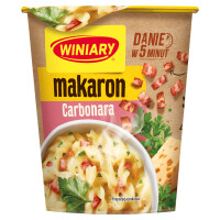 Winiary makaron Carbonara z wędzonym boczkiem i śmietanką 50g