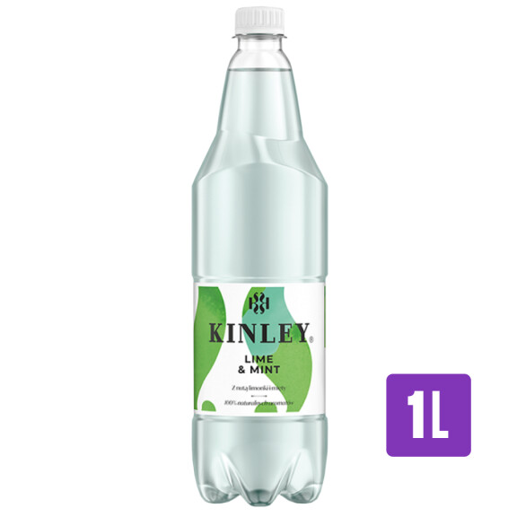 Kinley Tonic Water Lime & Mint napój gazowany 1l
