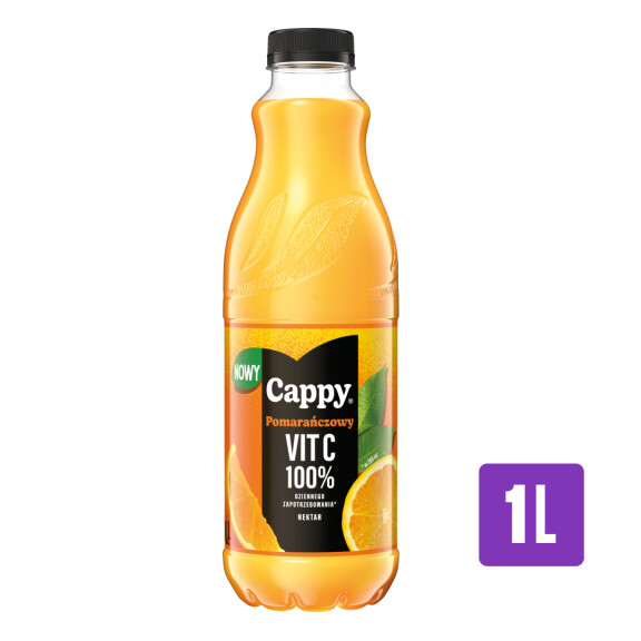 Cappy nektar pomarańczowy 100% Vit C 1l