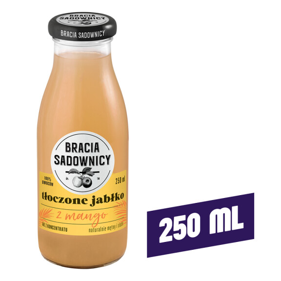 Bracia Sadownicy Sok Tłoczone jabłko z mango 250ml