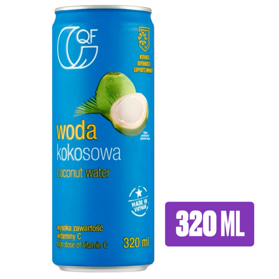 QF Woda kokosowa z witaminą C 320ml