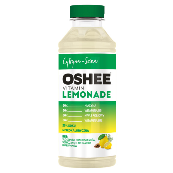 Oshee Vitamin Lemonade Cytryna + Sosna 555ml