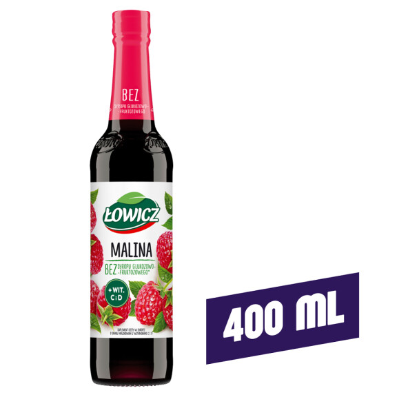 Łowicz syrop malina 400 ml