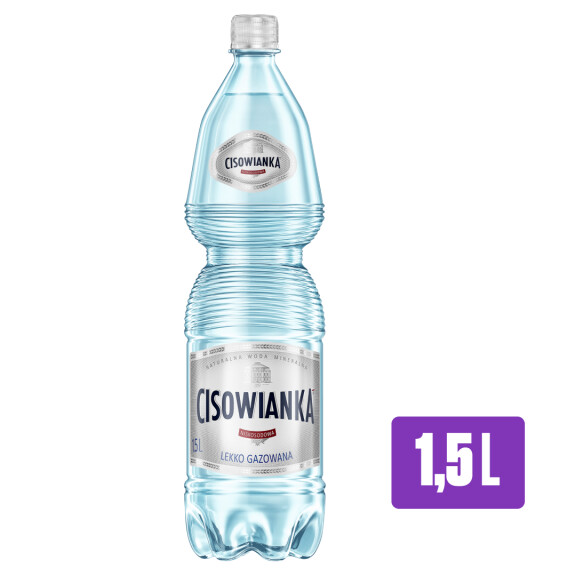 Cisowianka Naturalna woda mineralna lekko gazowana niskosodowa 1,5l