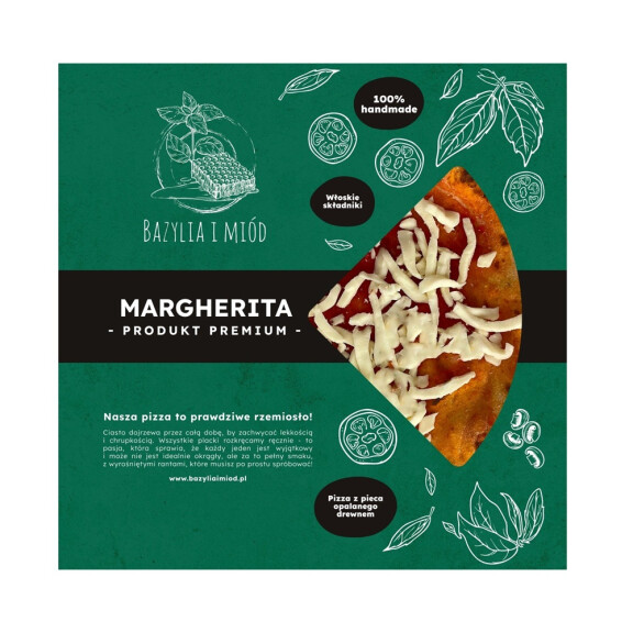 Bazylia i Miód Pizza Margherita 345g