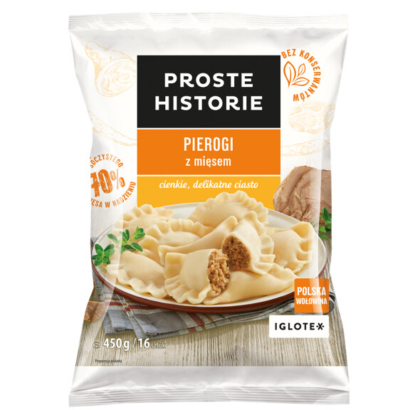 PROSTE HISTORIE Pierogi z mięsem 450g