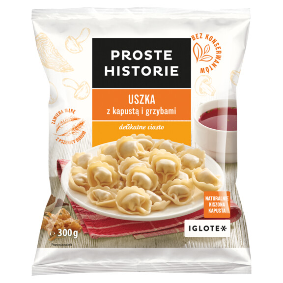 Proste Historie uszka z kapustą i grzybami 300g