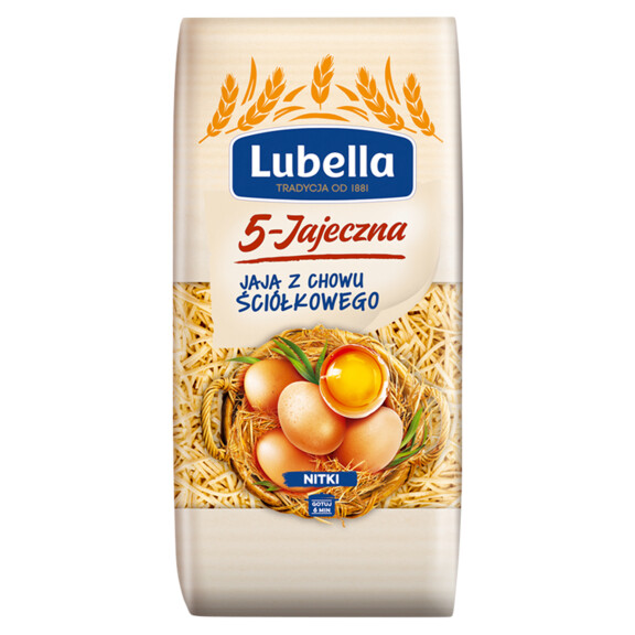 Makaron Lubella Jajeczna 5 Jaj Nitki 250G