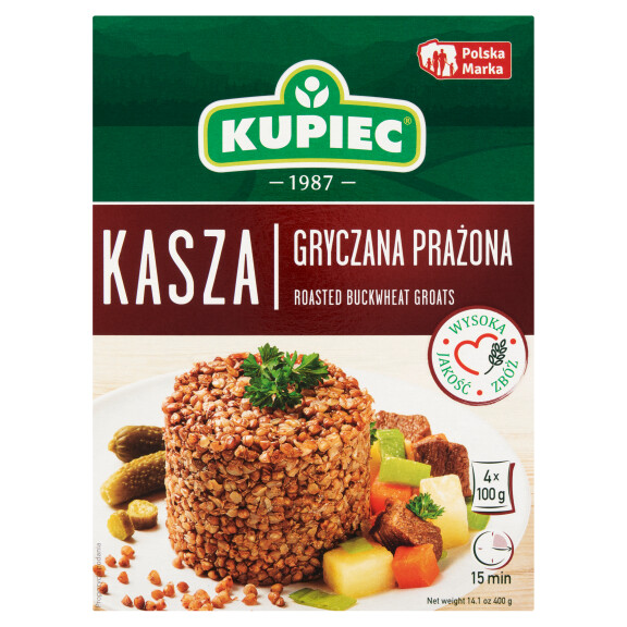 Kupiec kasza gryczana prażona 4x100g