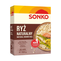Sonko ryż naturalny brązowy (4x100 g) 400g