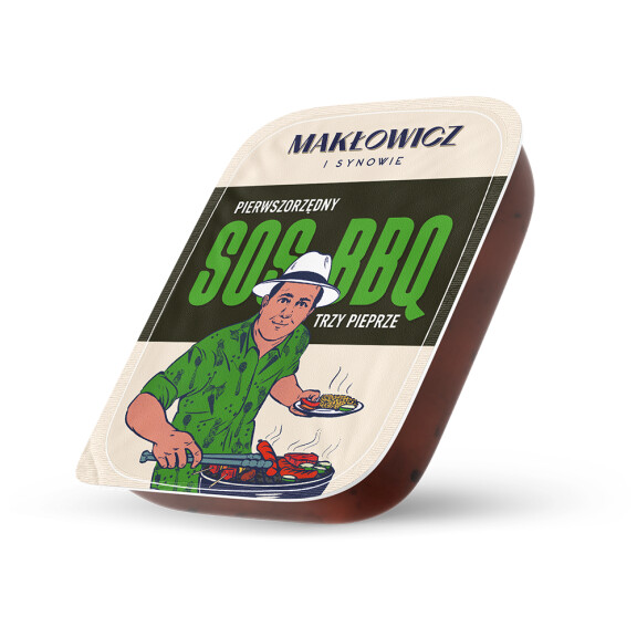 Makłowicz i Synowie Sos BBQ trzy pieprze 120g
