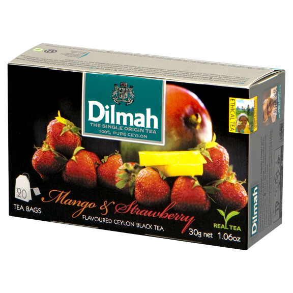Dilmah Mango&Starwberry herbata czarna z aromatem mango i truskawki 20 torebek 30g