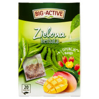Big-Active Zielona herbata z opuncją i mango 20 torebek 34g