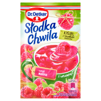 Dr Oetker Słodka Chwila kisiel malinowy z kawałkami owoców 31,5g