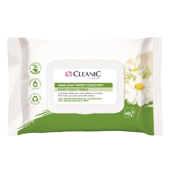 Papier nawilżany Cleanic 40szt.